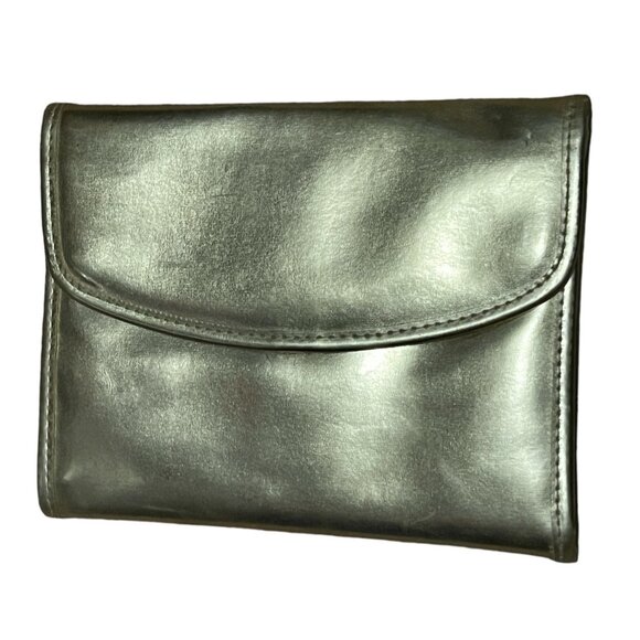 Metallic Gold Travel Make Up Case Pouch 17" x 9" - Picture 1 of 6